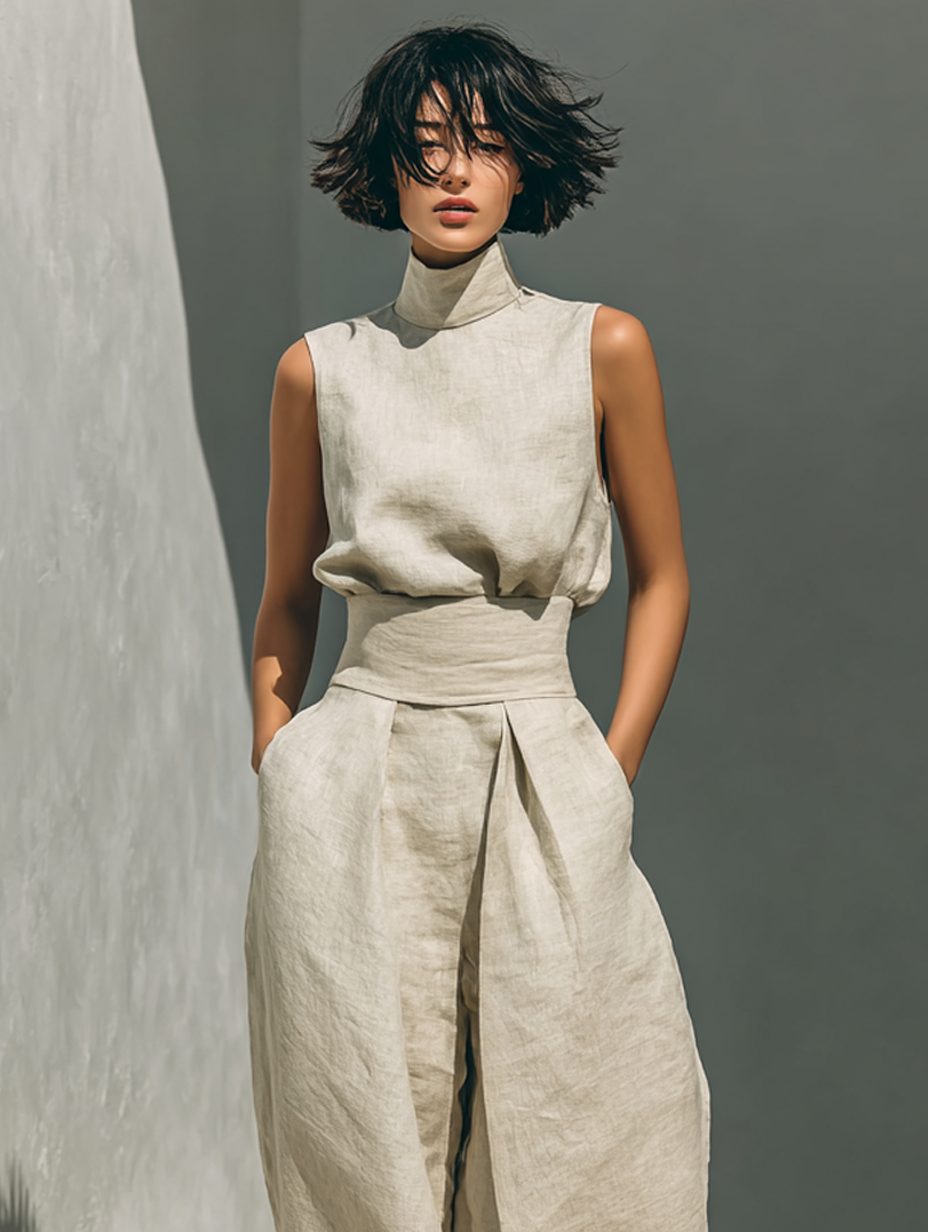 Stefania™ | Completo Canotta e Pantaloni Larghi