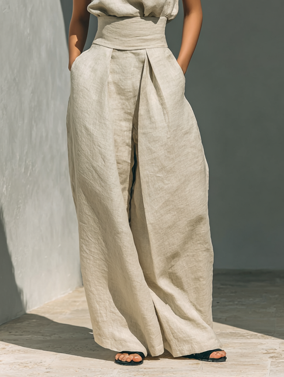 Stefania™ | Completo Canotta e Pantaloni Larghi