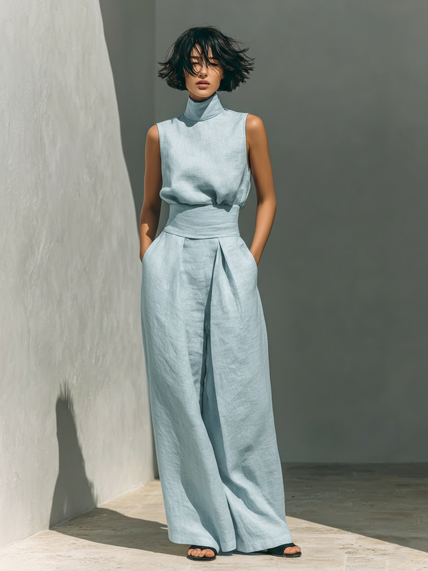 Stefania™ | Completo Canotta e Pantaloni Larghi