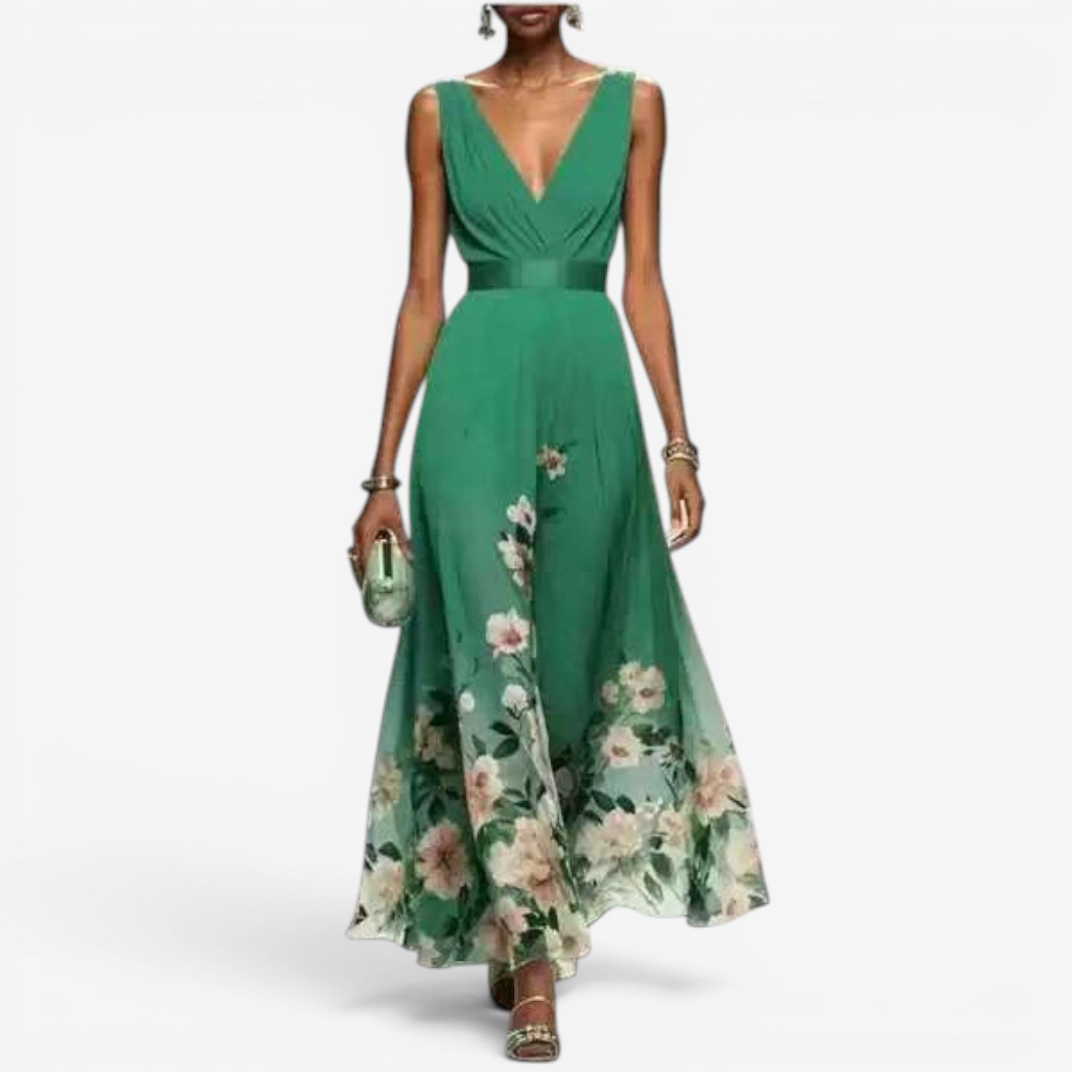 Geniva™ Abito lungo in chiffon a fiori