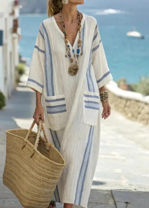 Vera™ | Abito Maxi Estivo Coastal Flow