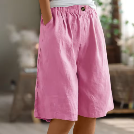 Zyla™ | Shorts Estivi in Lino con Coulisse