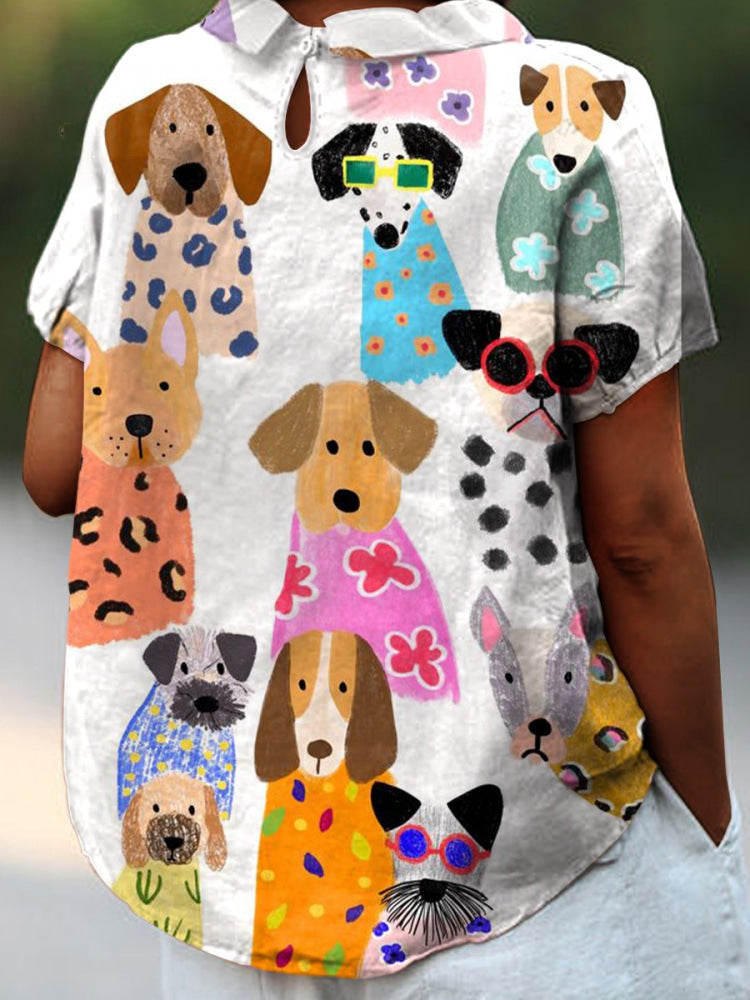 Tilly™ | Camicia con Stampa di Cagnolini
