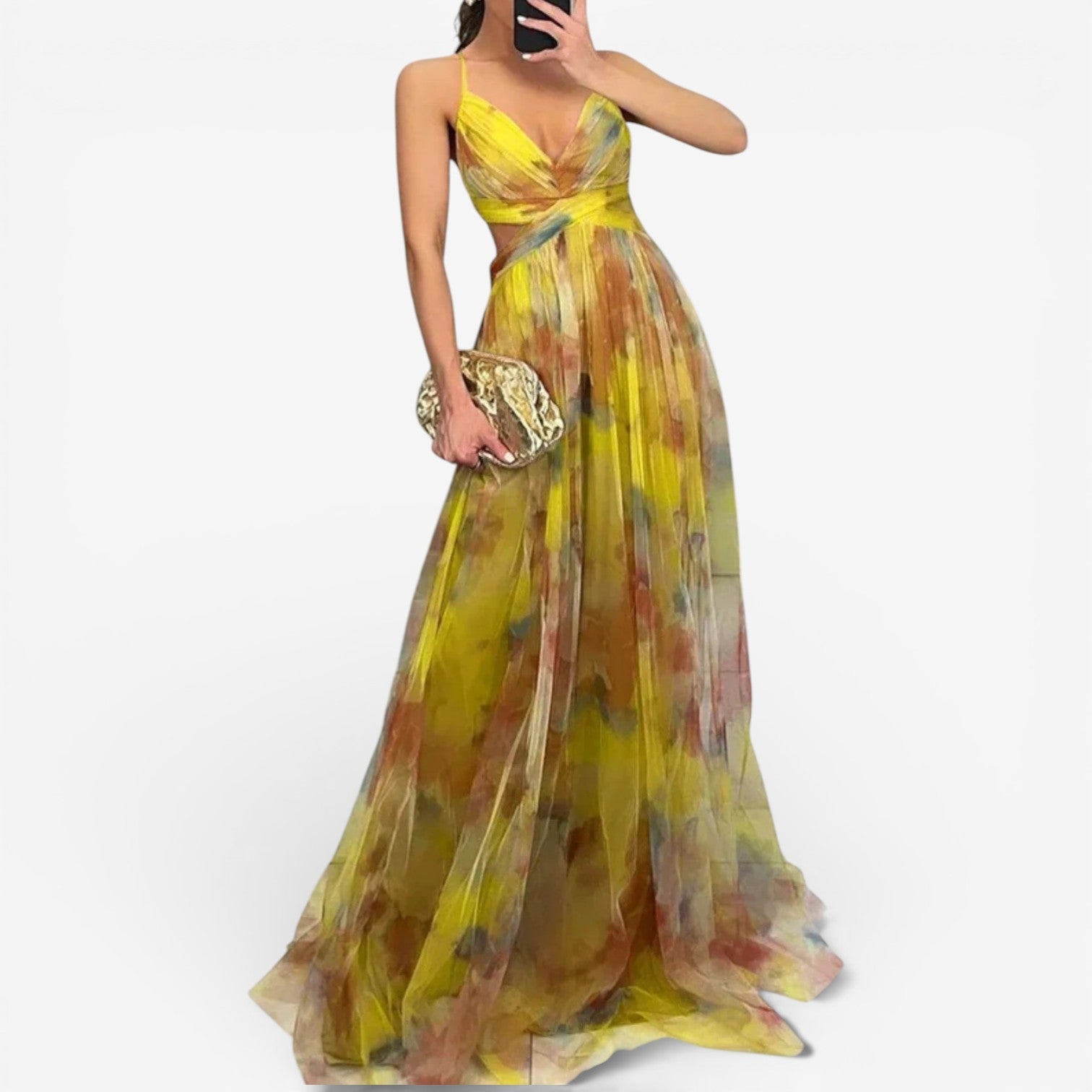 Hilda™ Abito maxi floreale