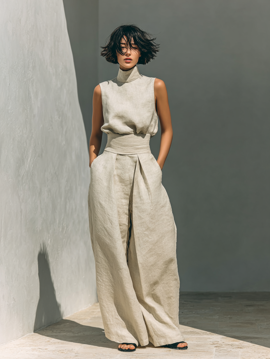 Stefania™ | Completo Canotta e Pantaloni Larghi