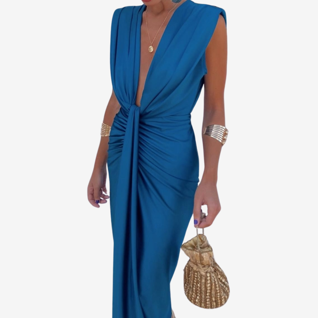 Assia™ Abito midi drappeggiato