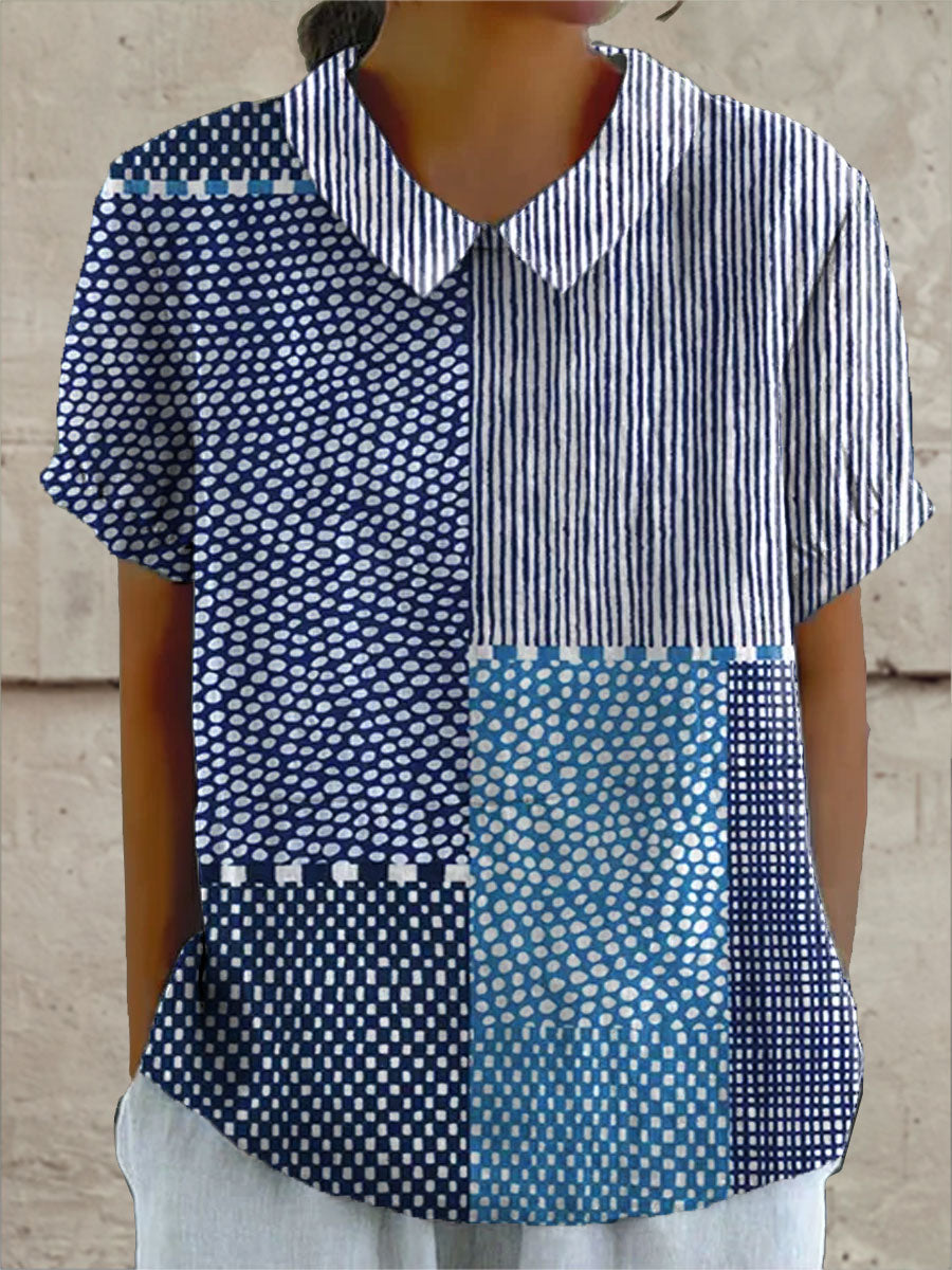 Allie™ | Camicia Patchwork con Motivi Misti