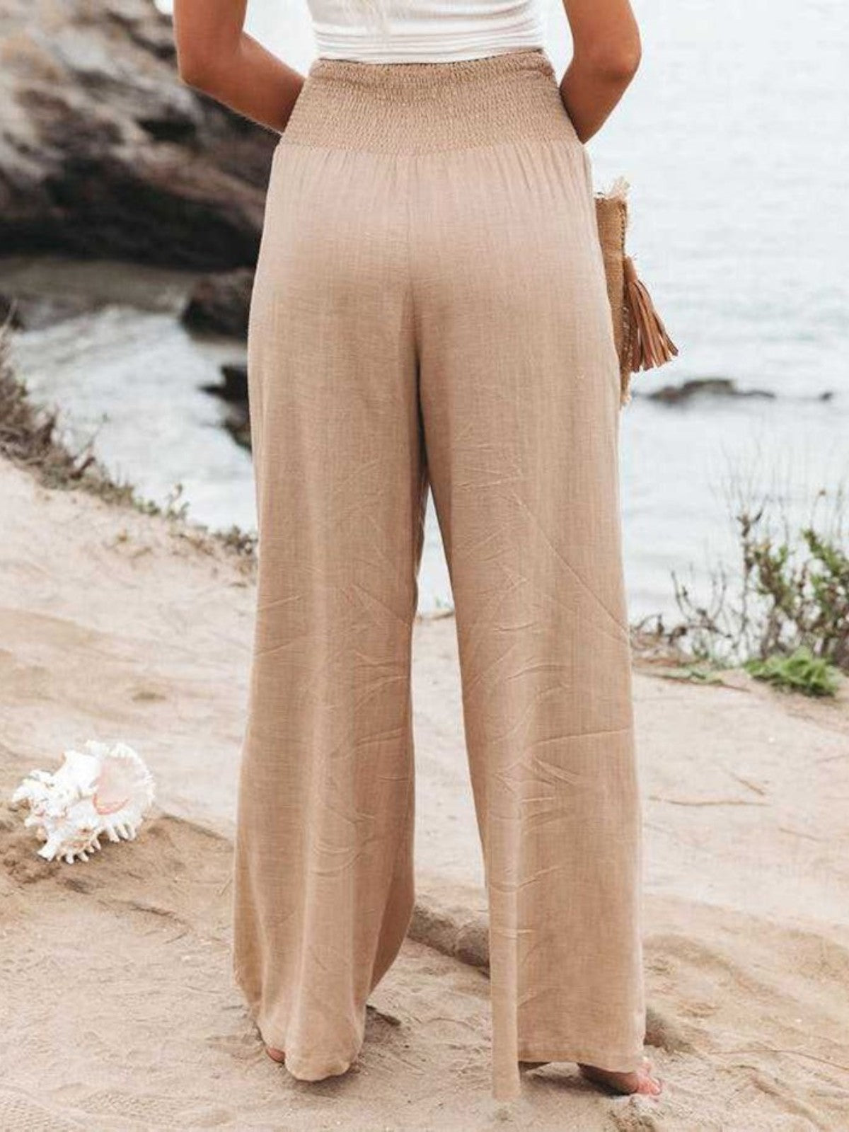 Thaliora™ | Pantaloni a Gamba Larga in Lino