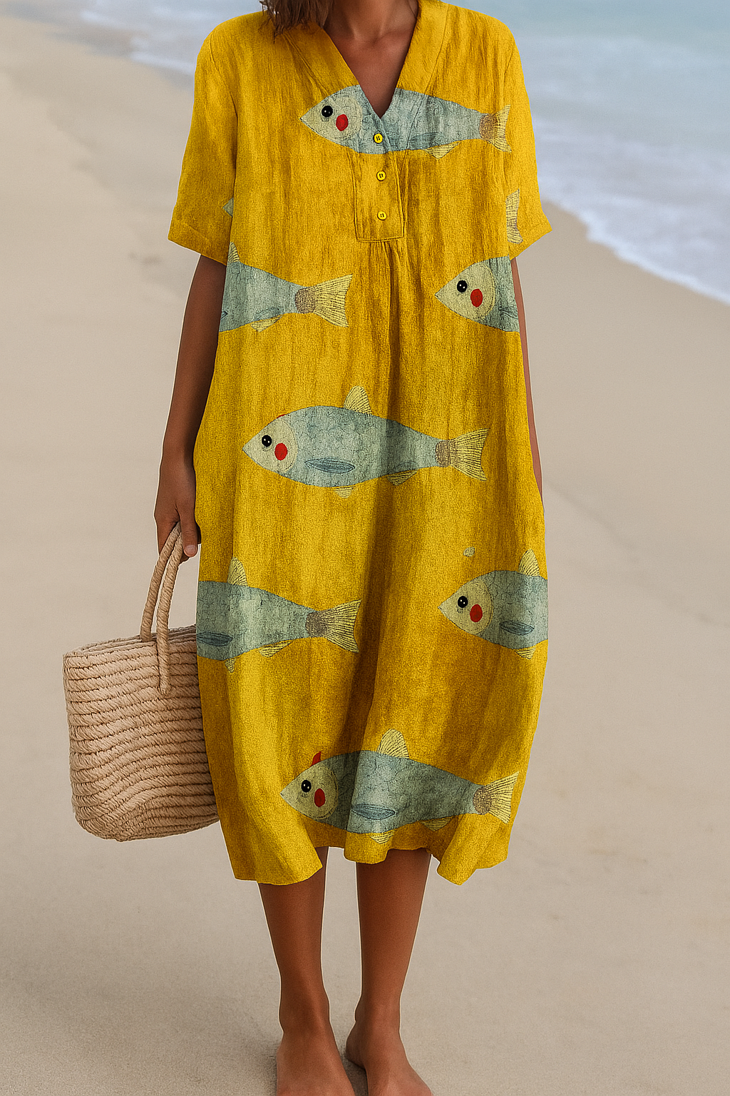 Agnes™ | Abito in Cotone dall'Anima Artistica