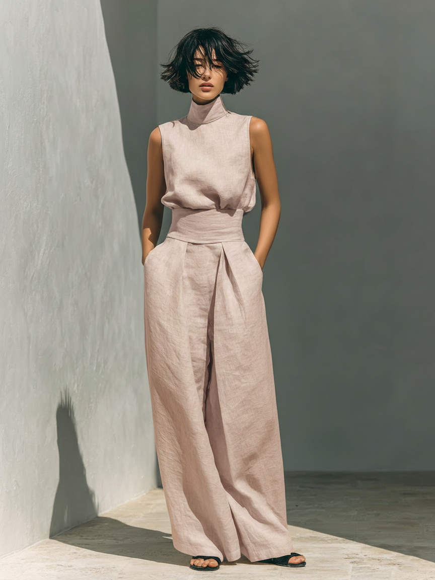 Stefania™ | Completo Canotta e Pantaloni Larghi