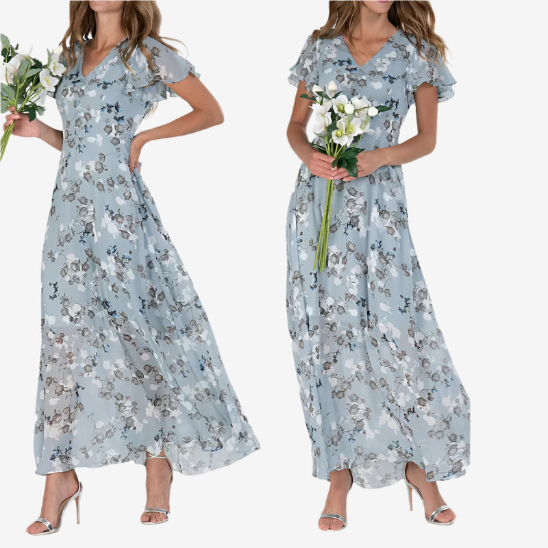 Élodie™ Midi fluido scollo a V
