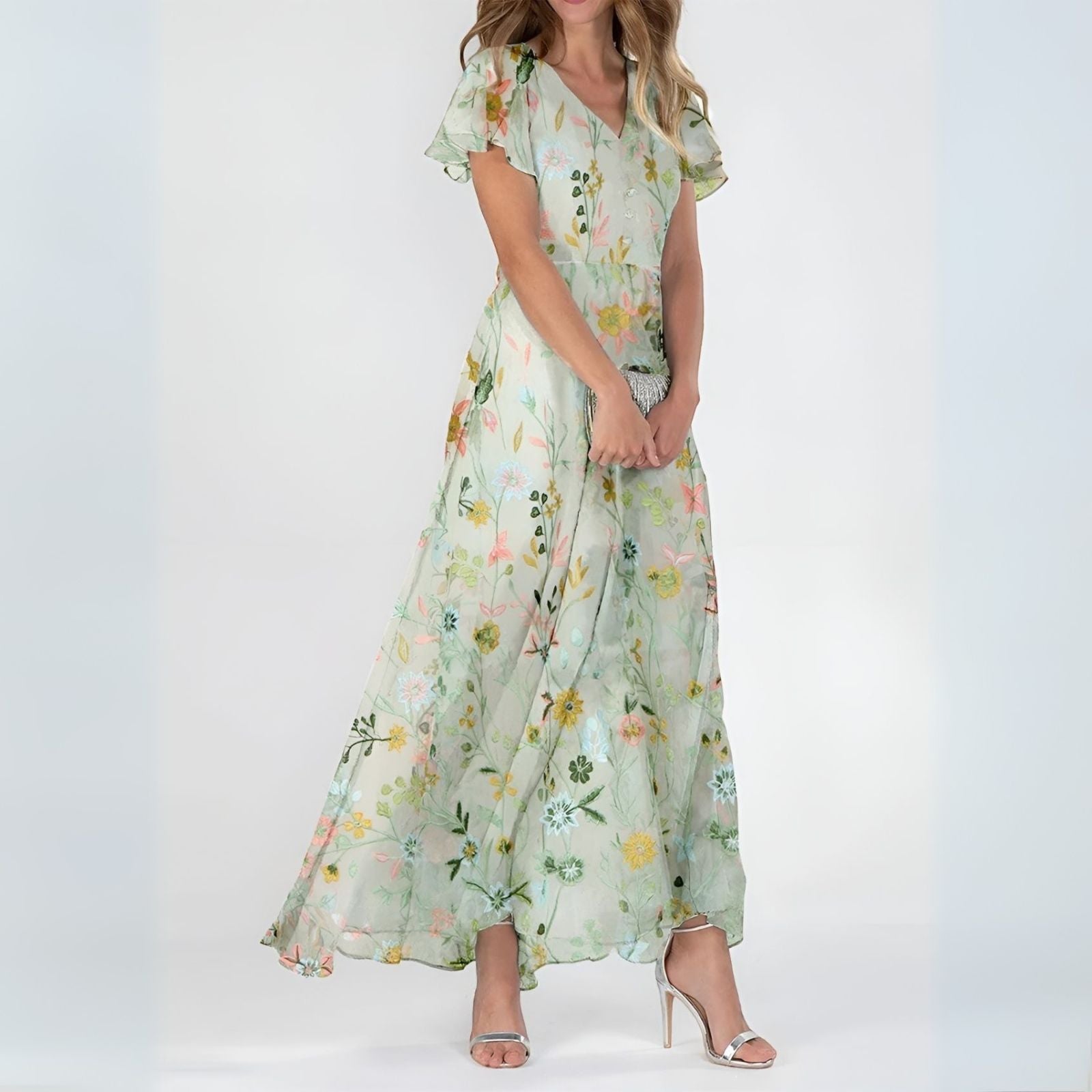 Aurora™ | Abito Maxi Floreale