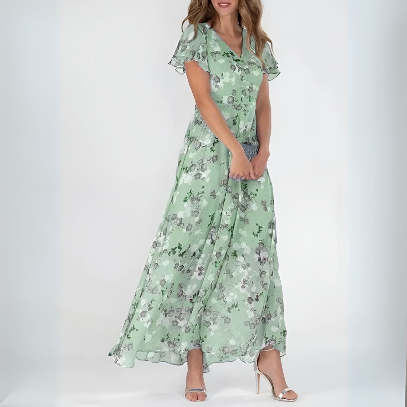 Aurora™ | Abito Maxi Floreale