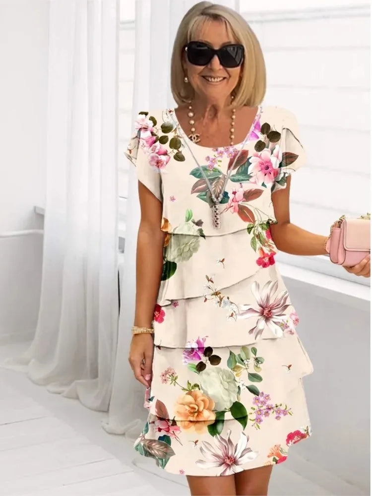Helena™ | Abito con Volant Romantico