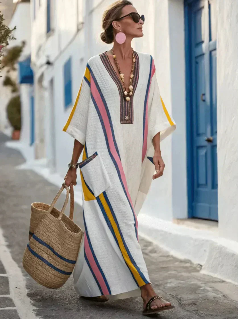Vera™ | Abito Maxi Estivo Coastal Flow
