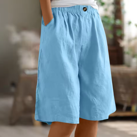 Zyla™ | Shorts Estivi in Lino con Coulisse