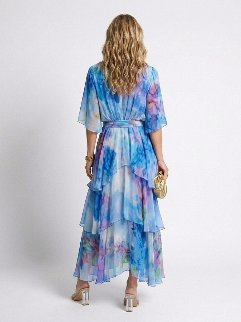 Celeste™ | Maxi Fluido con Cintura
