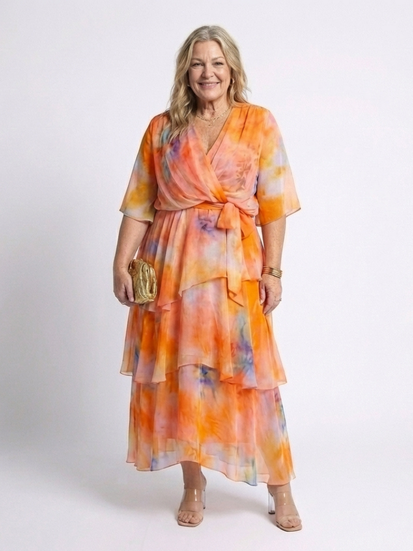 Celeste™ | Maxi Fluido con Cintura