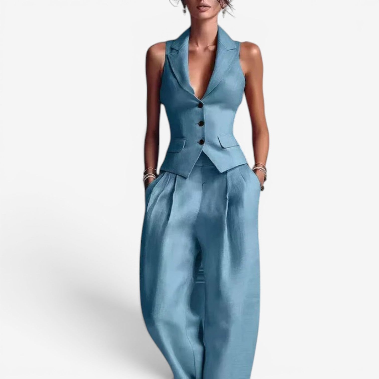 Thalie™ Completo top e pantaloni