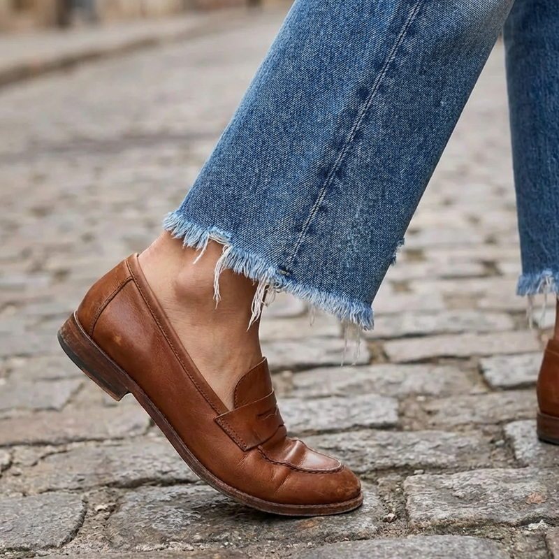 Aberjean™ | Jeans Cropped Dritti Stile Retrò