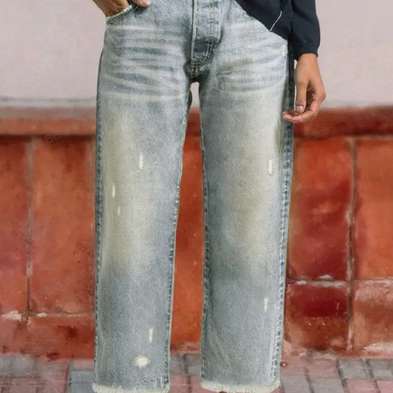 Aberjean™ | Jeans Cropped Dritti Stile Retrò
